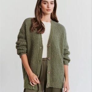 NWOT - Jenni Kayne Women’s Cocoon Cardigan in Olive, Size Small